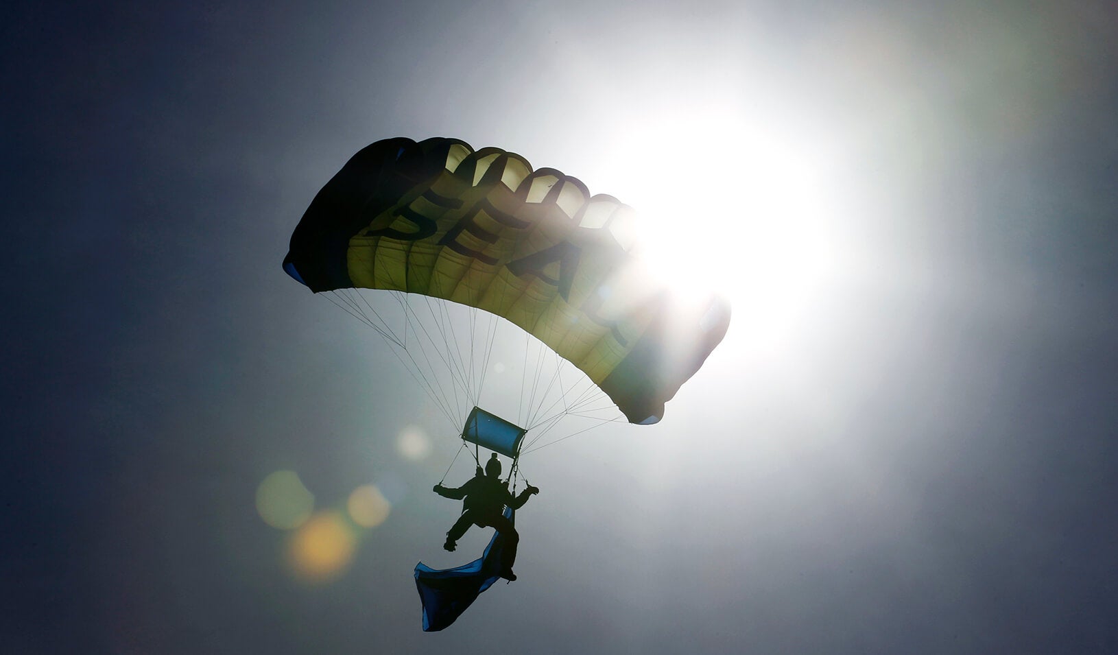 person parachuting