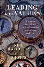 Book cover: Leading with Values