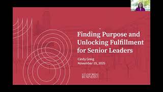Finding Purpose and Unlocking Fulfillment for Senior Leaders