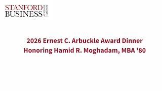 2025 Ernest C. Arbuckle Award Dinner Honoring James G. Coulter, MBA ’86