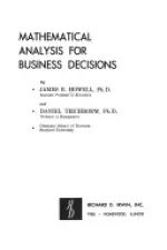 Mathematical Analysis for Business Decisions