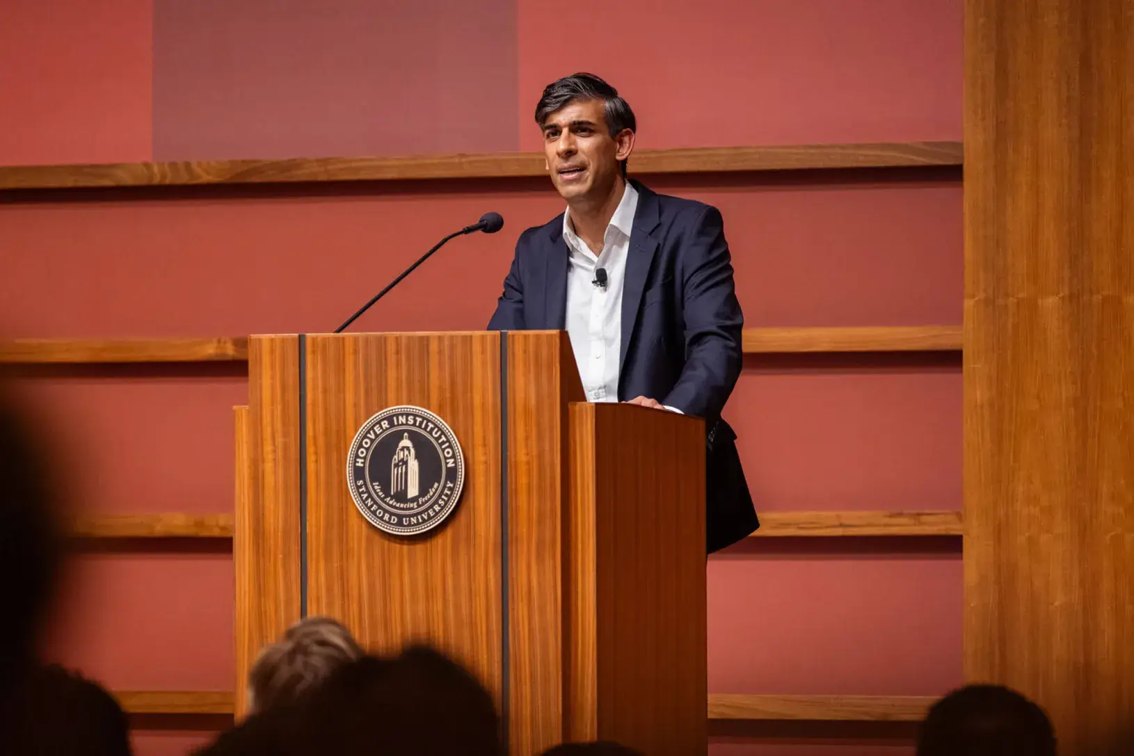 Rishi Sunak speaking at Hoover conference