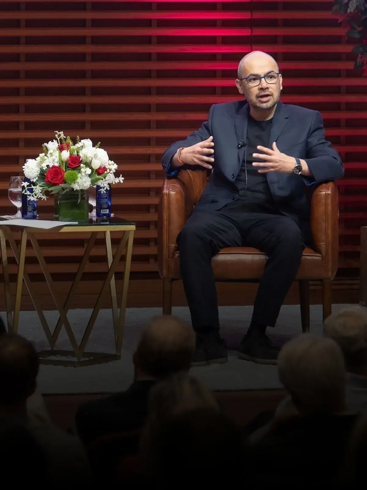 Demis Hassabis speaking at AI@GSB event