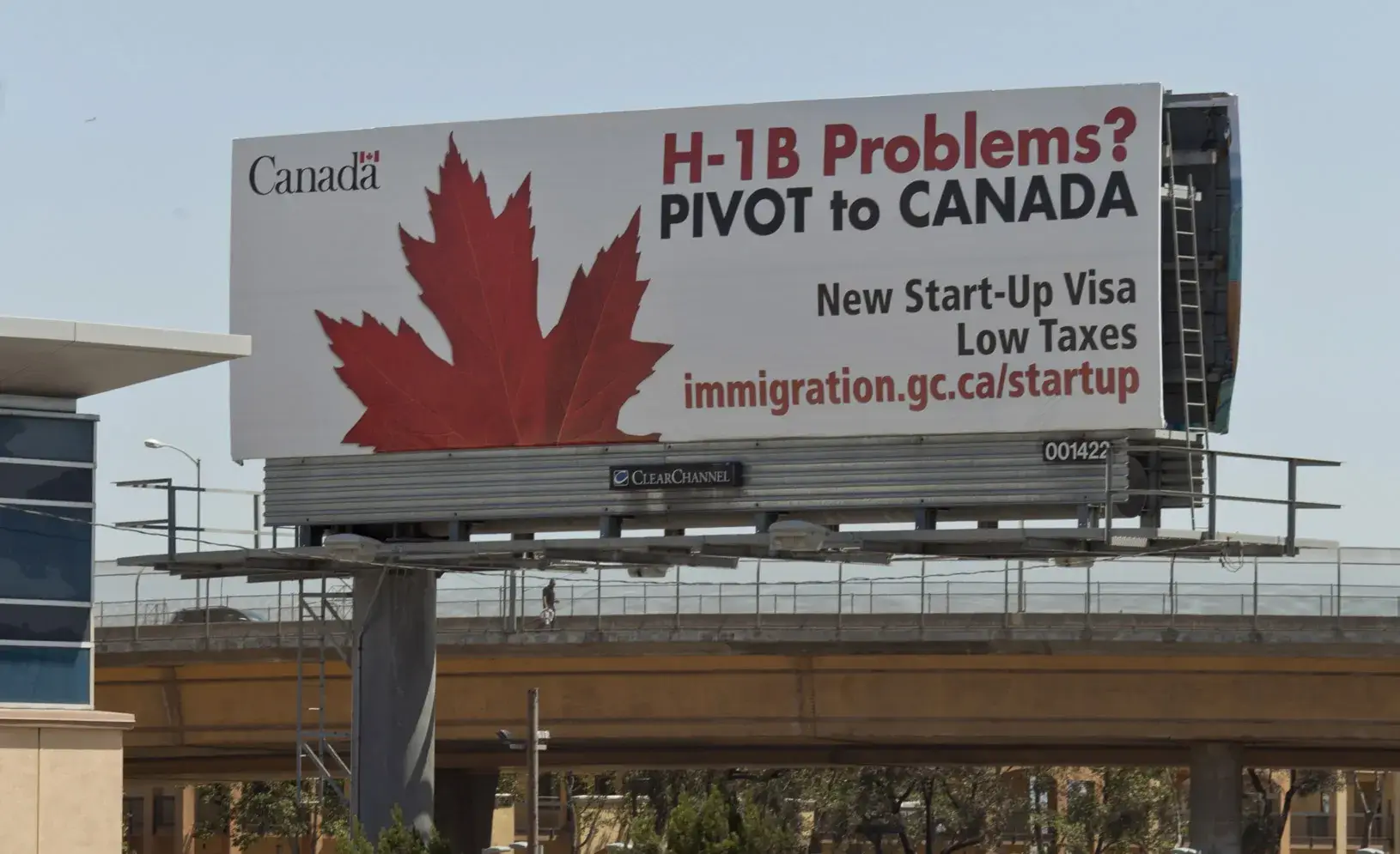 A billboard on Highway 101 near South San Francisco (Photo by Peter DaSilva/New York Times/Redux)