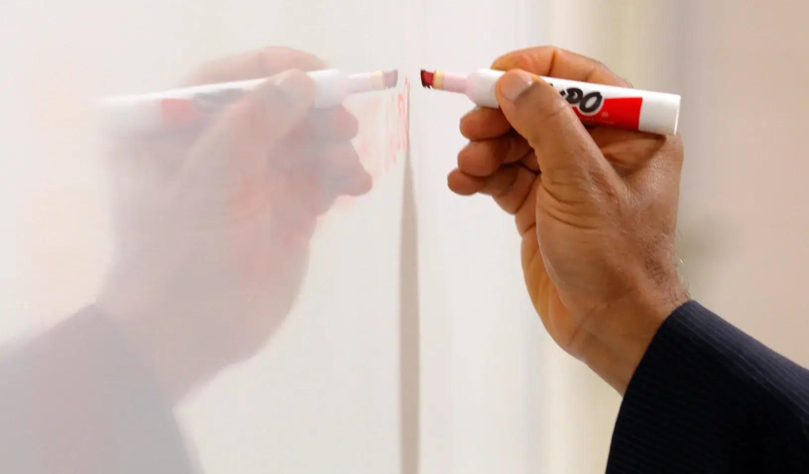 A teacher at Bunker Hill Community College in Boston (Reuters photo by Brian Snyder )