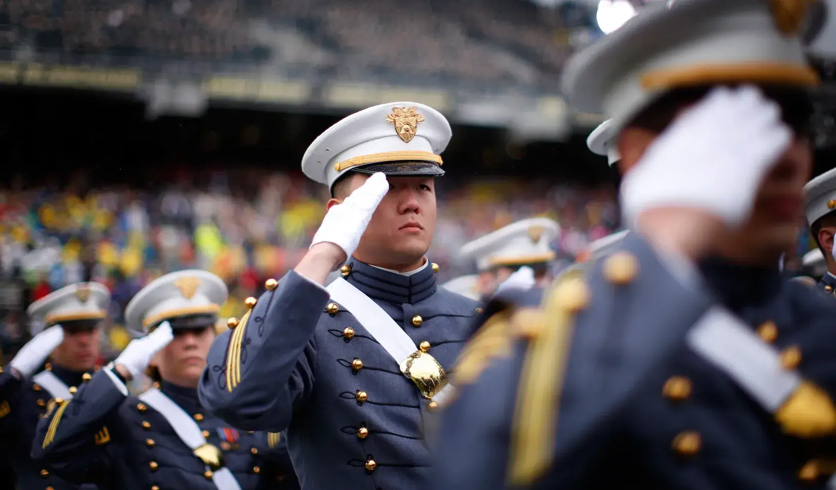 Graduation ceremonies at the United States Military Academy at West Point, N.Y. 2013 (Reuters photo by Mike Segar )