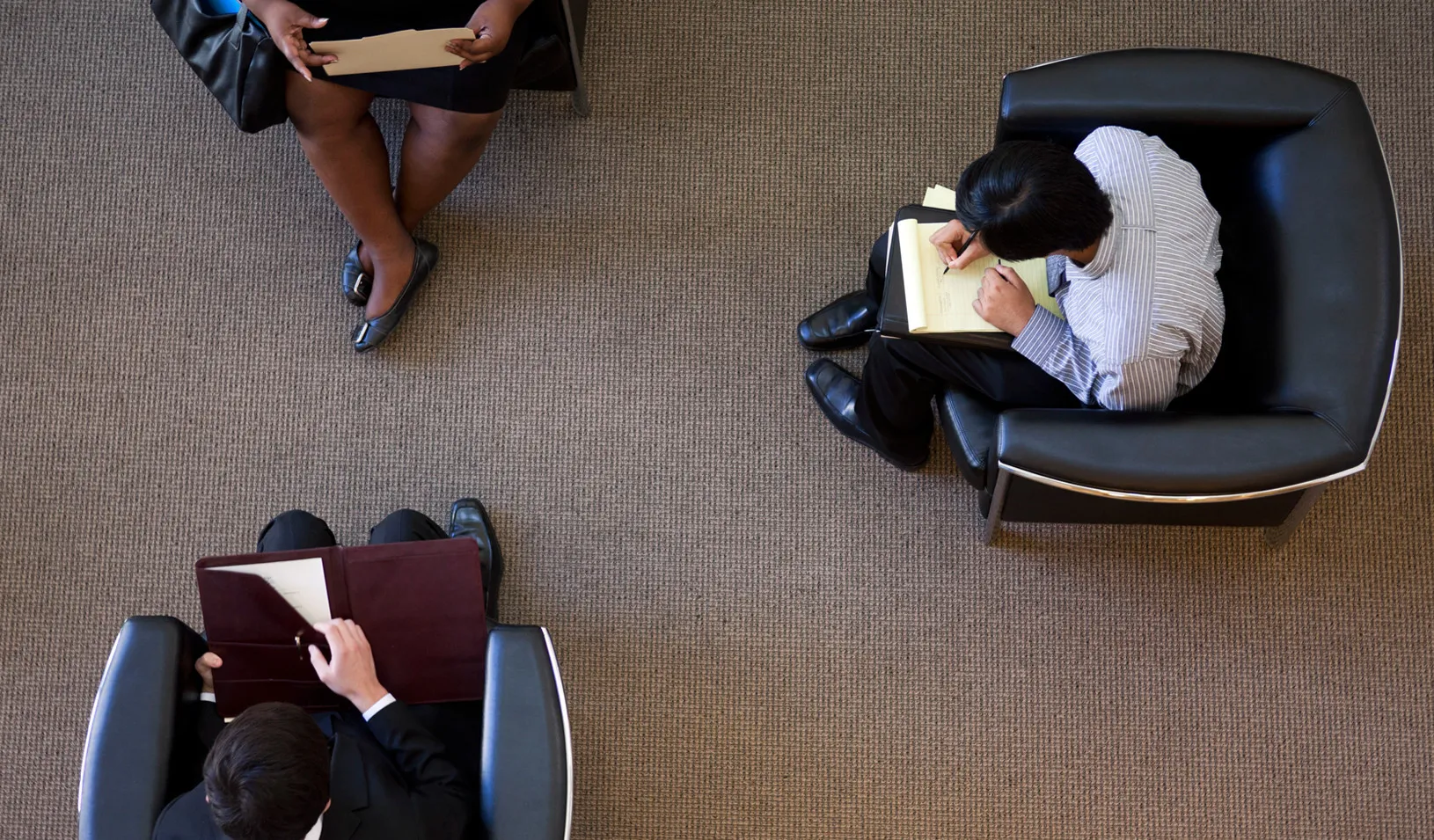 Getting ready for work readiness training in Los Angeles. (Reuters photo by Patrick T. Fallon)