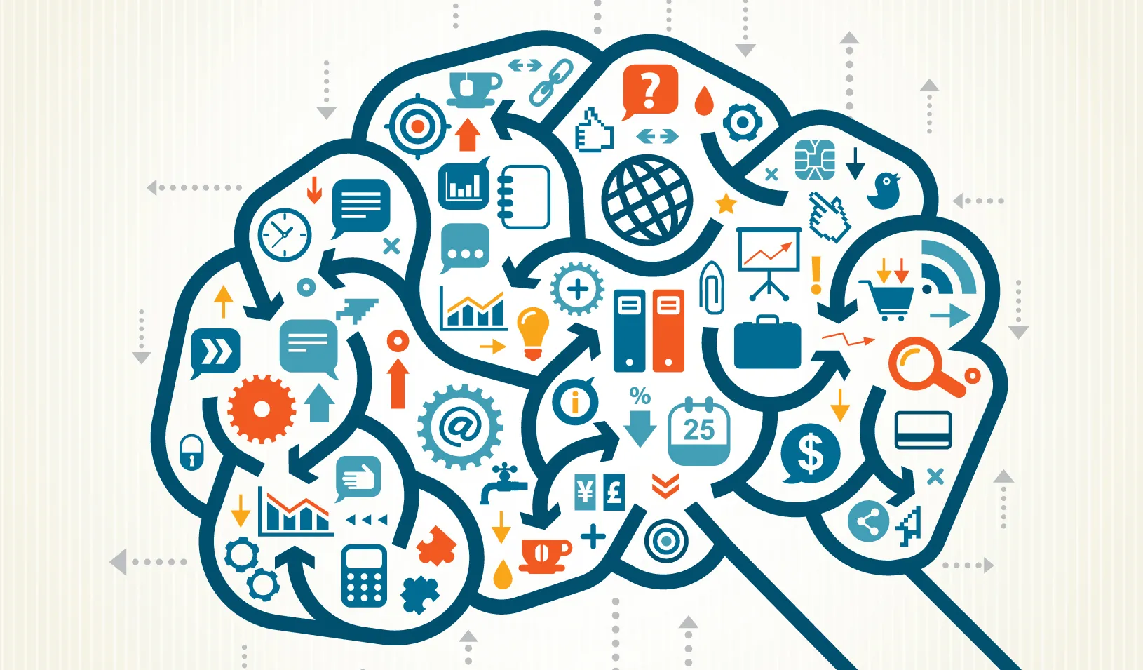 An illustration of a brain thinking of many things in many ways | iStock/DrAfter123