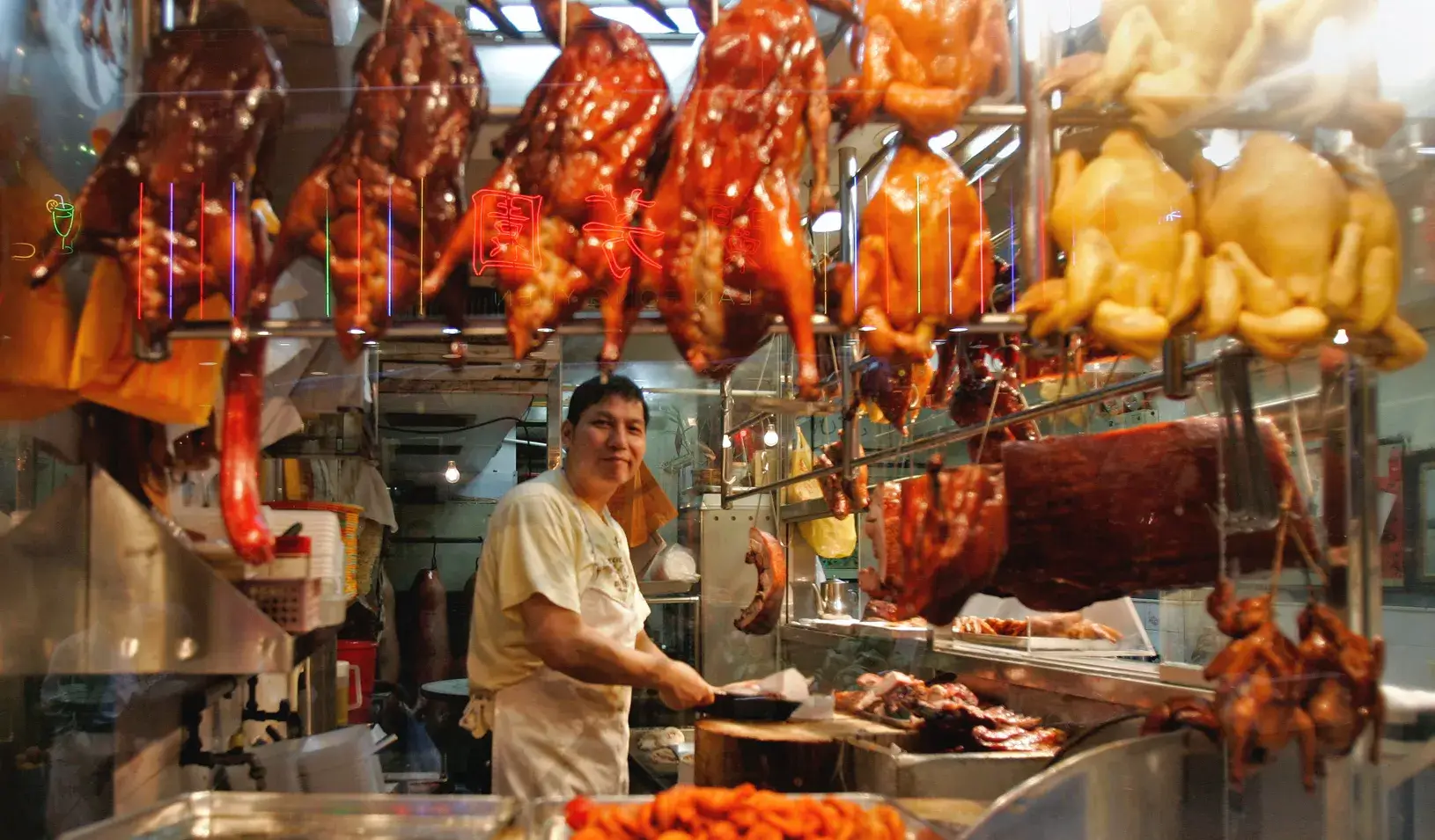 A cook at his restaurant in Hong Kong.