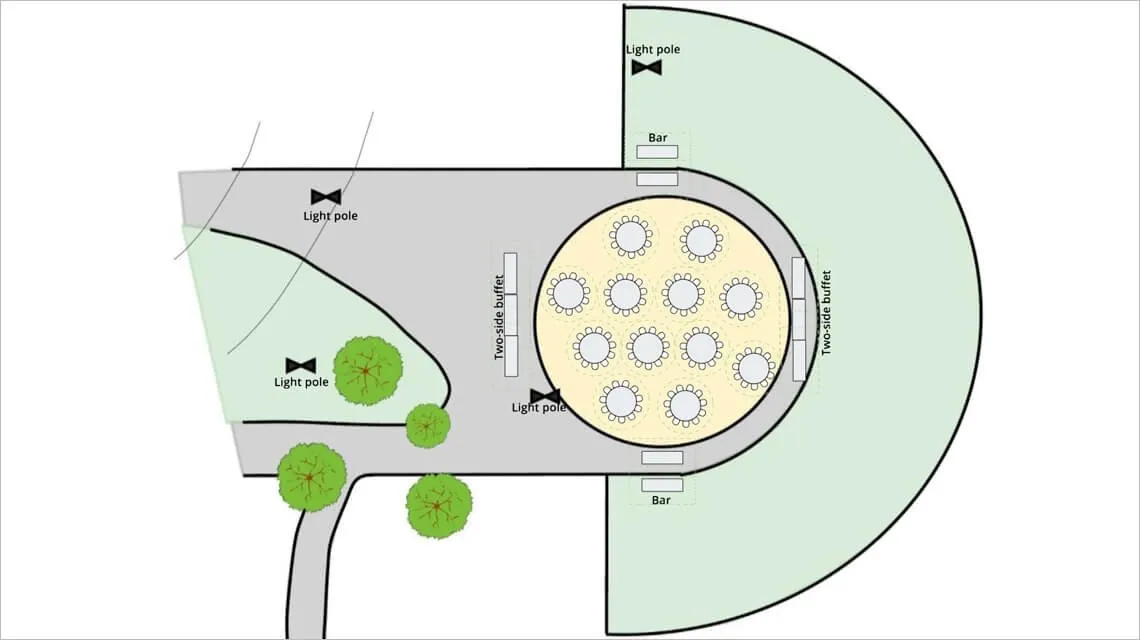 diagram of GSB Bowl seating