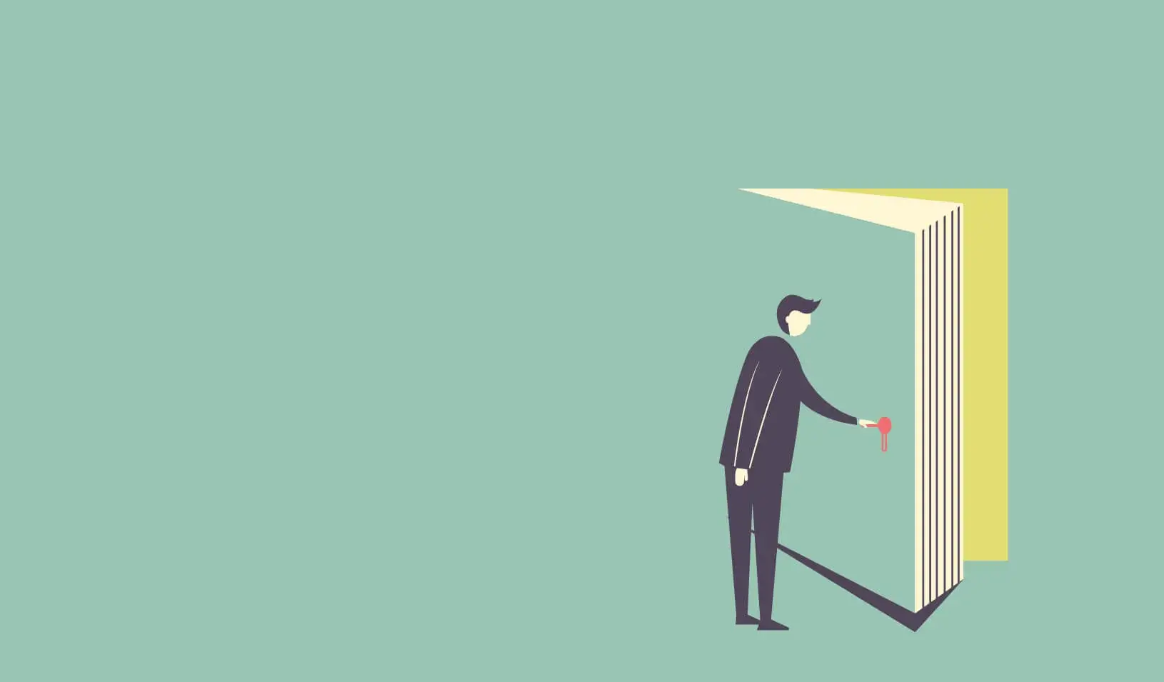 illustration of a man opening a door |  iStock/EtoileArk