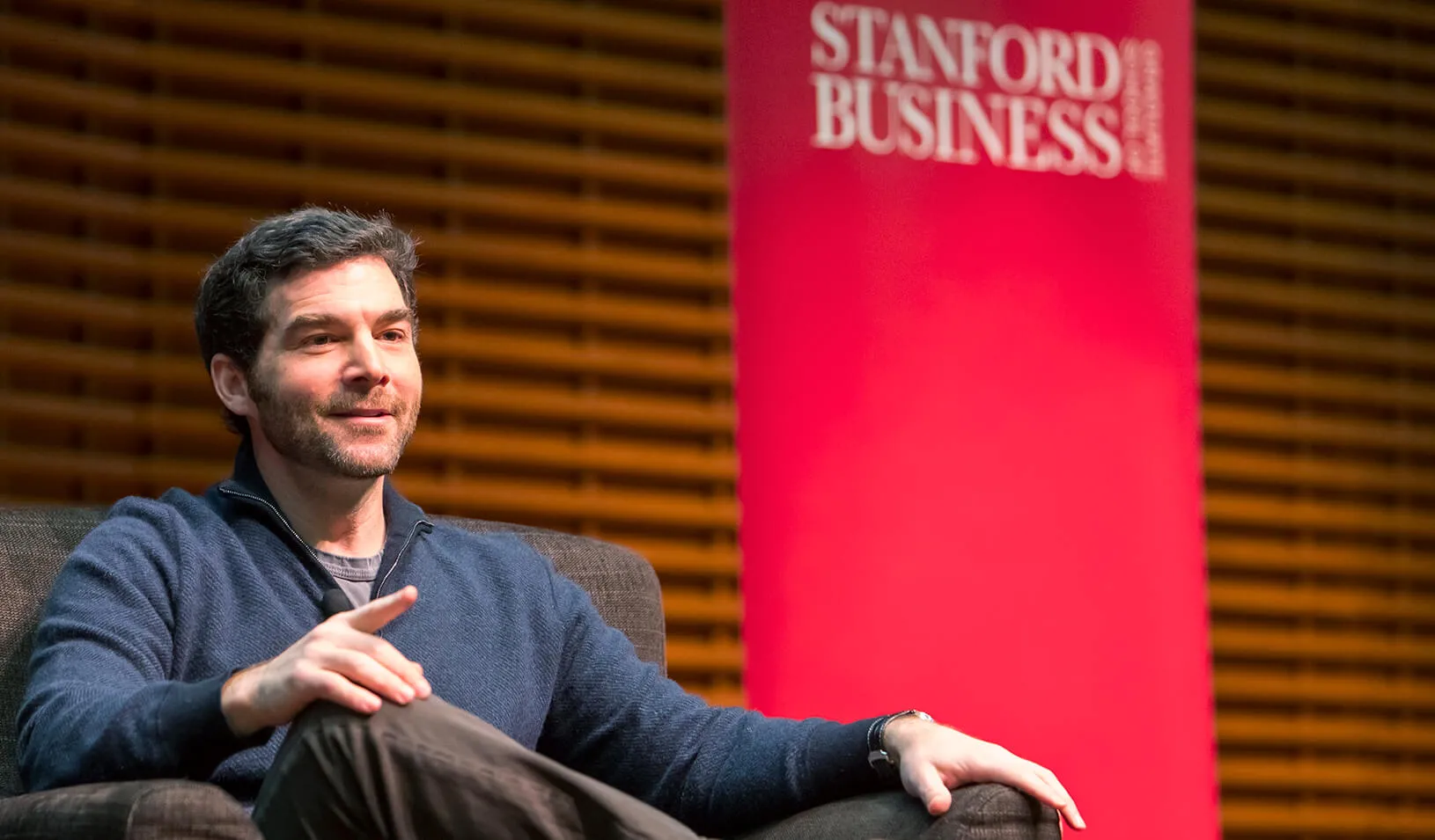 LinkedIn CEO, Jeff Weiner, speaking at the Stanford GSB View From The Top series. | Stacy Geiken