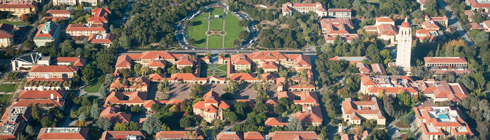 Aerial photo of Stanford campus