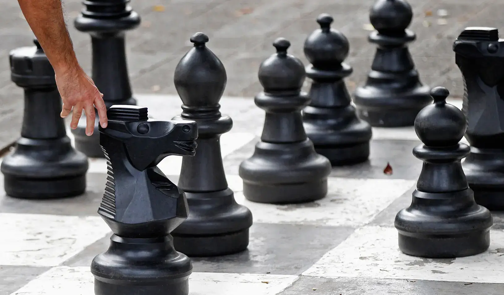 Life size chess board