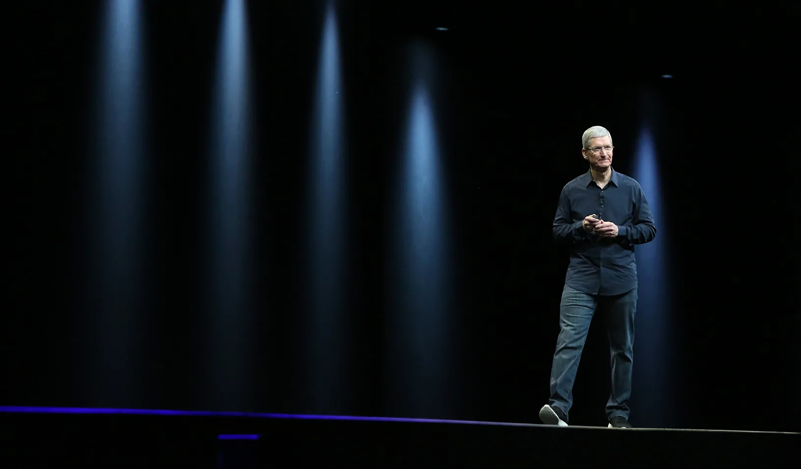 Apple CEO Tim Cook on stage | Reuters/Robert Galbraith