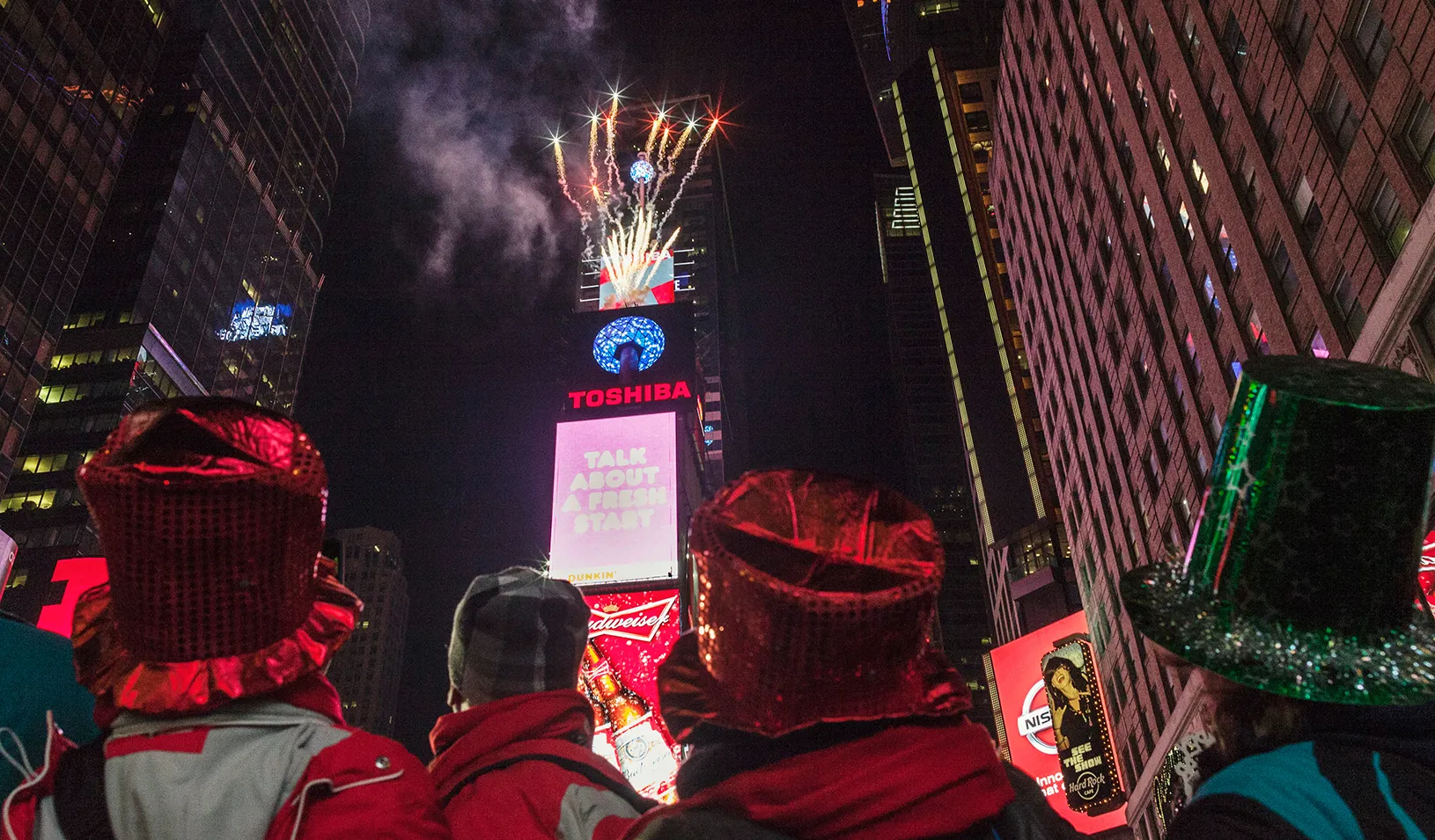 Fireworks in Times Square