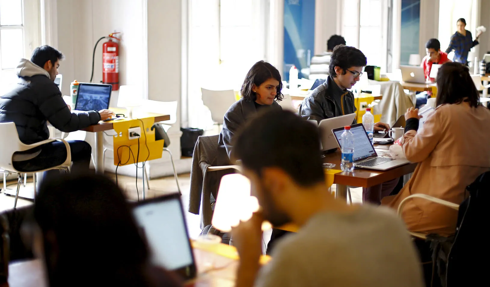 Entrepreneurs in a coworking space. Credit: Reuters/Ivan Alvarado