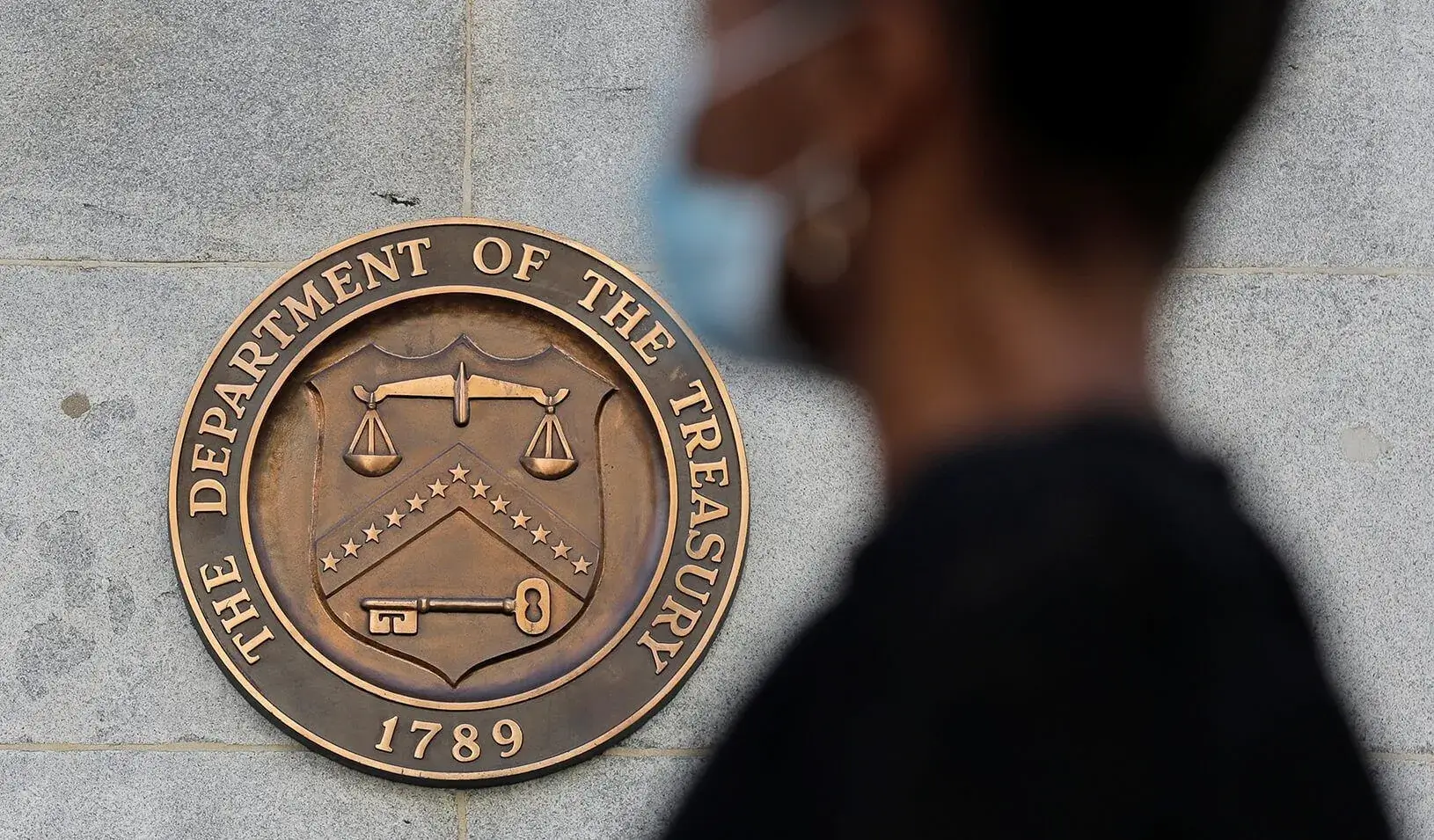 Signage is seen at the United States Department of the Treasury headquarters in Washington, D.C., U.S., August 29, 2020. Credit:REUTERS/Andrew Kelly