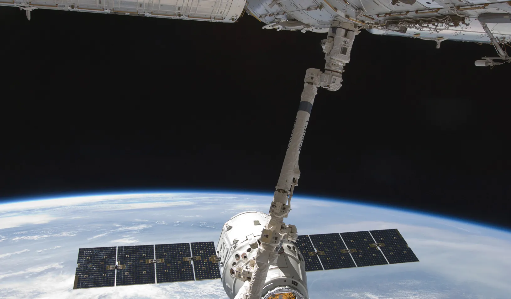 The SpaceX Dragon commercial cargo craft and International Space