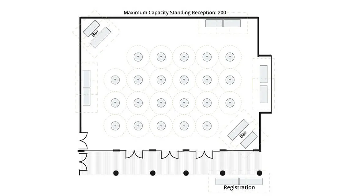GSB Common - standing reception configuration
