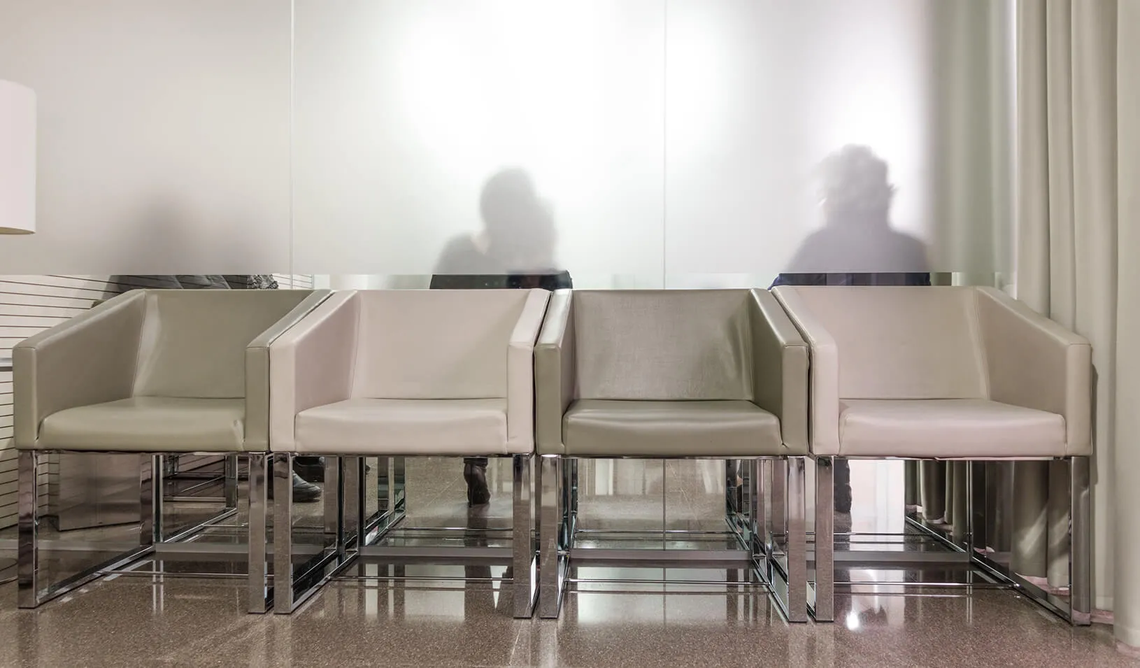 A hospital waiting room