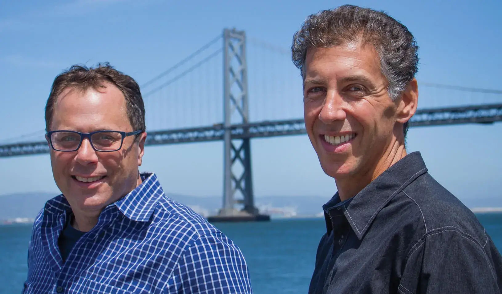 Brian Anderluh; Right, Lee Zimmerman. Credit: Courtesy of Lee Zimmerman