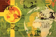 Illustration of global currency