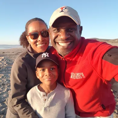 Allison Rouse with his wife and son. Credit: Allison Rouse