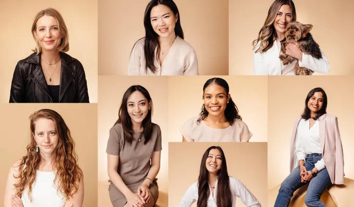 Top, left to right: Amanda Neilson, Claire Yun, Marcia Austin; middle: Jamille Jamison; Bottom, left to right: Orly Michaeli, Shaibyaa Rajbhandari, Kristin Lim, Veena Katragadda. | Credit: Elena Zhukova.