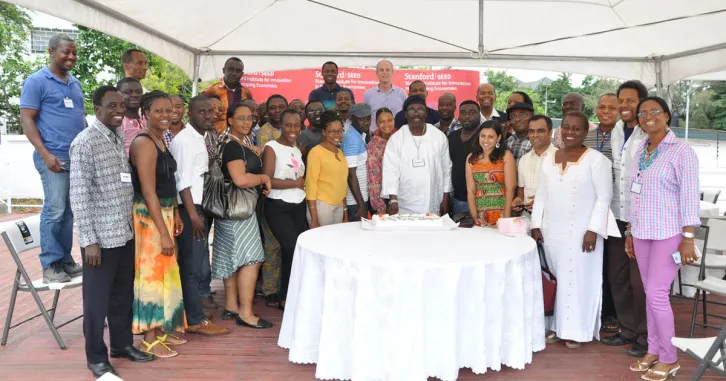 African entrepreneurs gather together to celebrate the work they have done with SEED.