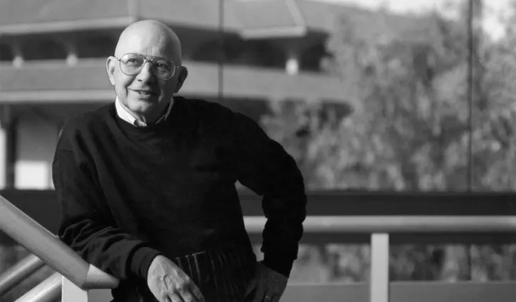 James G. March at Stanford. Credit: Courtesy of Stanford GSB