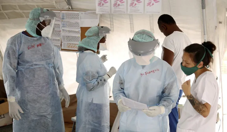 Doctors without Borders staff at work. Credit: Reuters/Jeanty Junior Augustin
