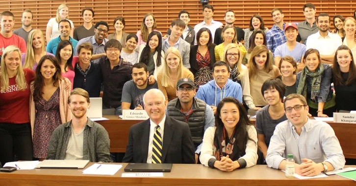 Jim VanHorne with students