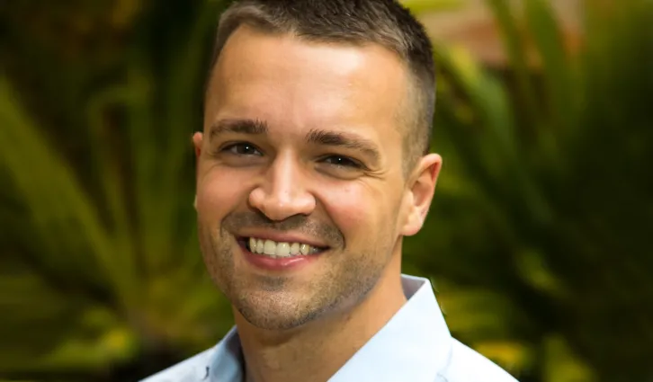 Geoff Calder, MBA ‘19, is one of five 2019 Siebel Scholars. Credit: Stacy Geiken