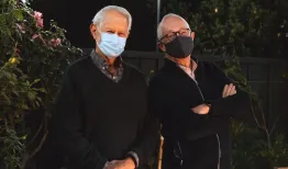 Robert Wilson, left, and Paul Milgrom | Credit: Andrew Brodhead