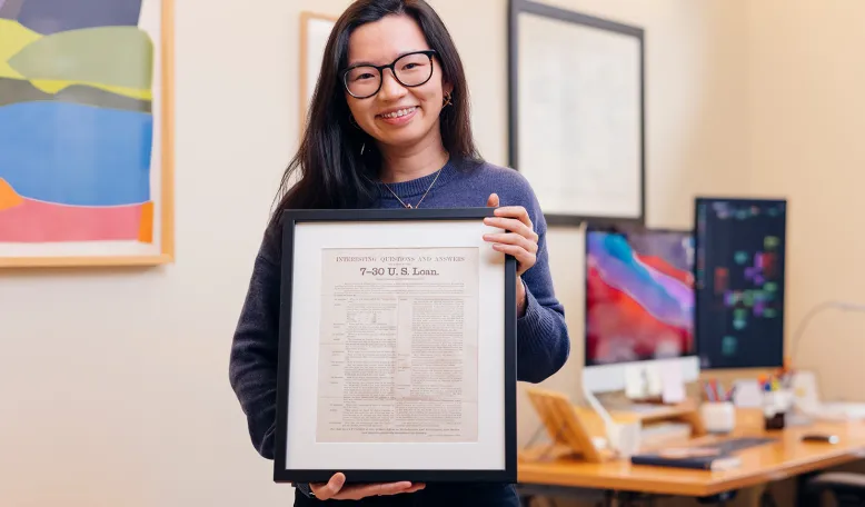 Office Artifact: Chenzi Xu’s Civil War Bond Advertisement