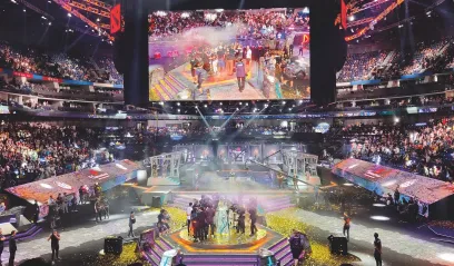 Image of large eSports gaming arena. credit: Hu Chengwei / Stringrer