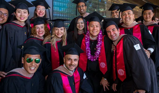 a group of graduating students