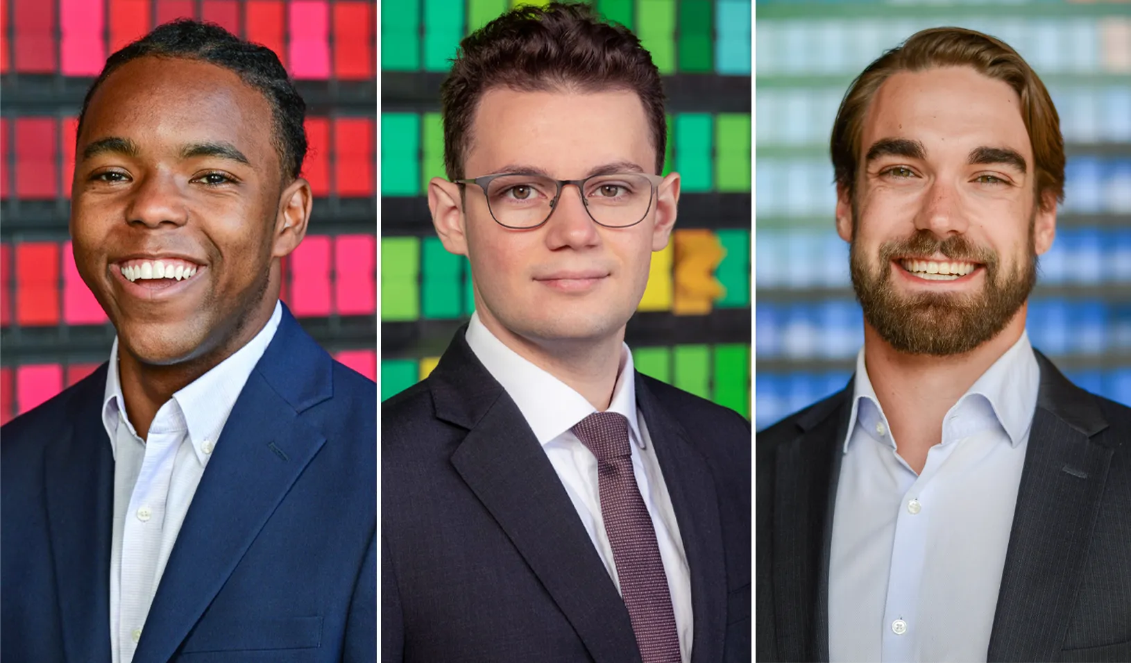 From left: Shawon Jackson, Abdulhamid Haidar, Ted McKlveen. Credit: Javier Flores