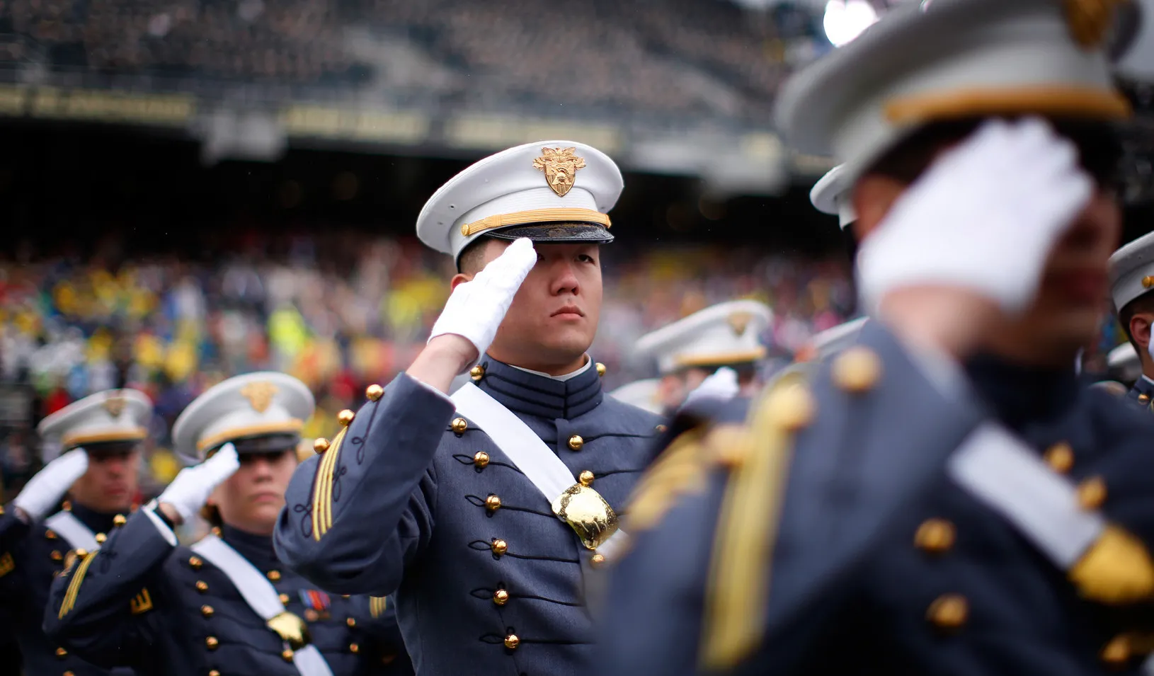 Graduation ceremonies at the United States Military Academy at West Point, N.Y. 2013 (Reuters photo by Mike Segar )