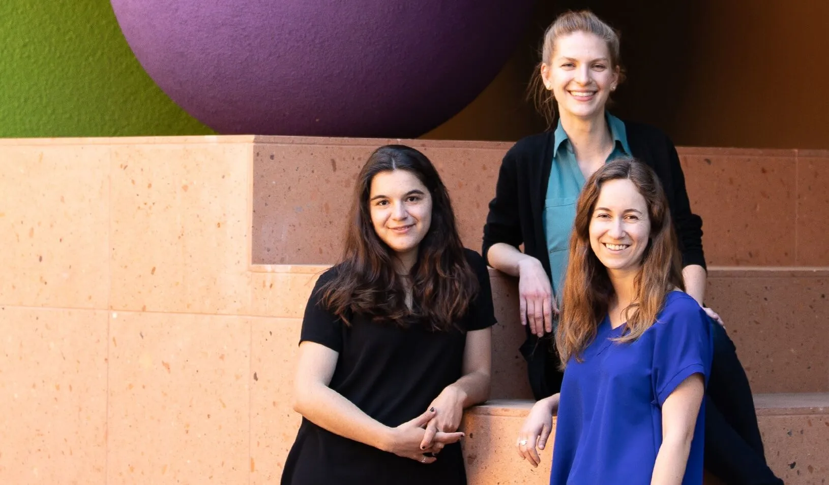 Research Fellows Helena Pedrotti, Sylvia Klosin, and Sara Johns