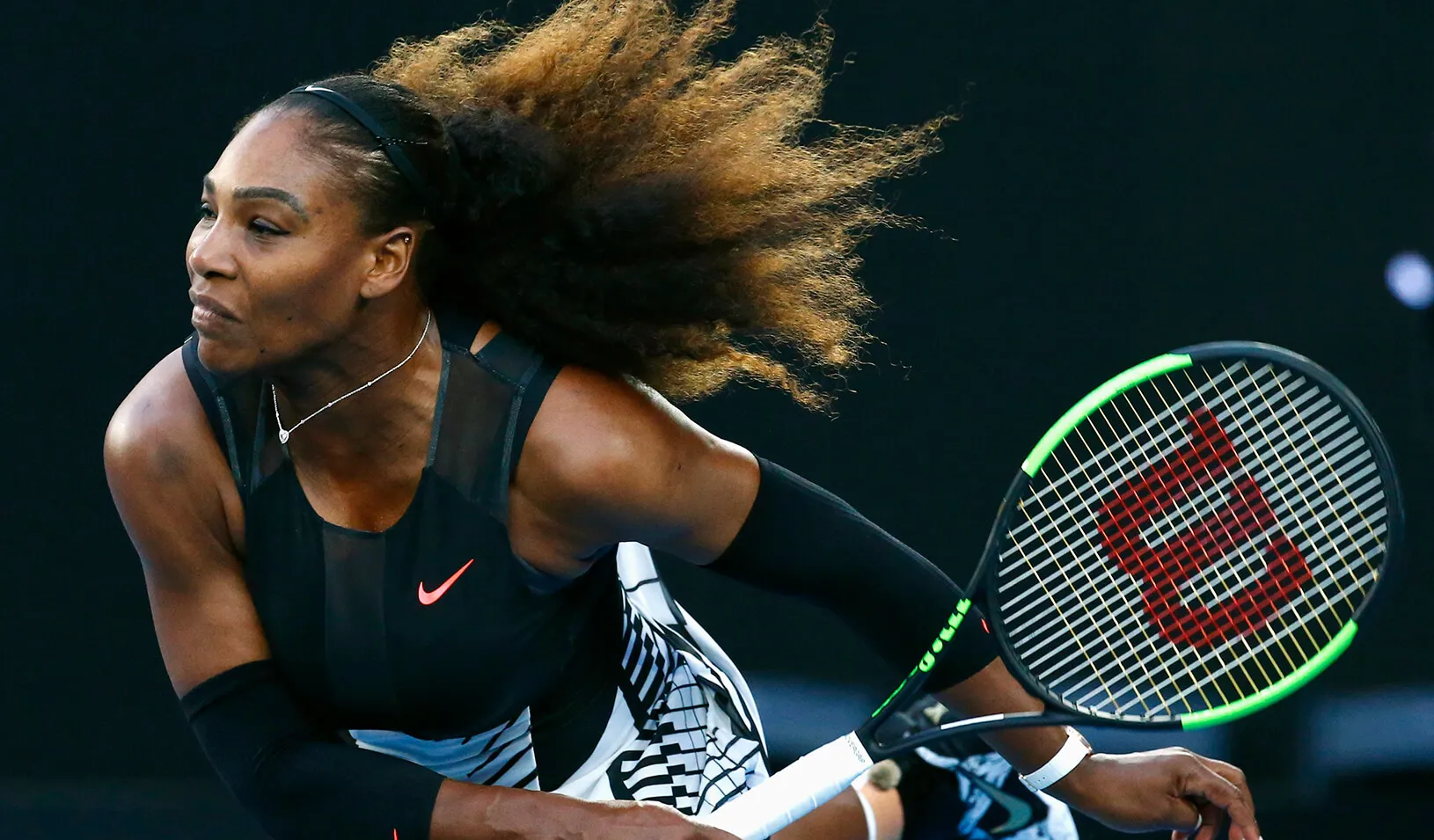 Serena Williams of the U.S. hits a shot during her Women's singles final match against Venus Williams of the U.S. | Reuters/Edgar Su